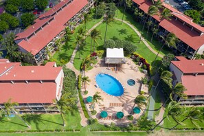 Luana Kai Resort from the sky.