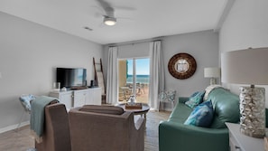 Living room view to balcony