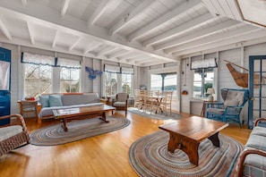 Open living room are with great ocean views