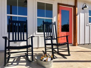 Front Porch Facing Hill Country Forest in the West