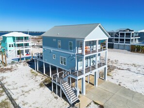SandDollar Cottage Left front facade