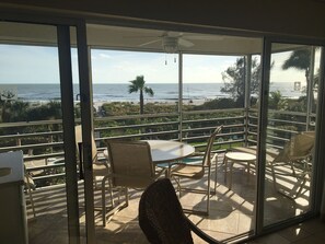 Lanai with view to the Gulf.  