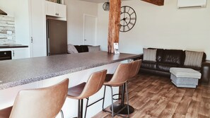 Kitchen with large breakfast bar