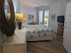 Master Bedroom with King Bed and Private Balcony at 1103 SeaCrest