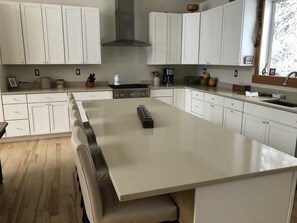 Kitchen island.