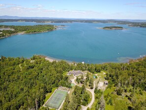 Carver Cove with Fox Islands Thorofare & North Haven Island in distance