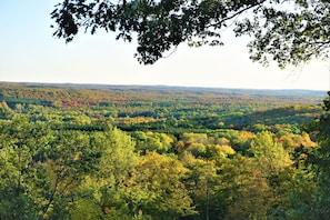 Every season offers a stunning view from the front windows and wrap around deck 