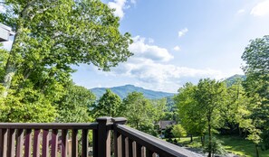 Views of Grandfather Mountain from Patio at Howling Rock