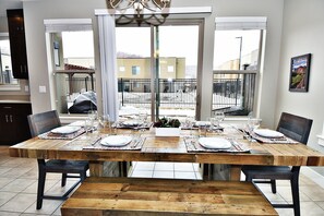 Dining Area with Seating for 8 with incredible views!