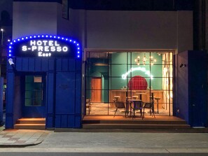 Front of property – evening/night