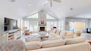 Living Room with HDTV