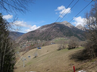 Beautiful location in stunning Bauges National Park, French Alps. Ski cycle hike