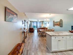 entryway to condo unit