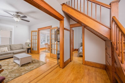Beautiful architecture and woodwork throughout this 4 bedroom home