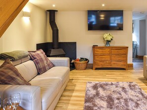 Cosy living room with wood burner | Midge - Lower Trembath, Buryas Bridge, near Penzance