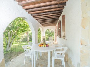 Table, Furniture, Property, Building, Plant, Chair, Wood, Shade, Flower, Architecture