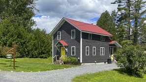 The Guest House! Located in Wells New York, one block away from Lake Algonquin on the Sacandaga River, in the Adirondack State Park. Two bedrooms with one full bath upstairs, and an open floor plan living area with a porch downstairs.