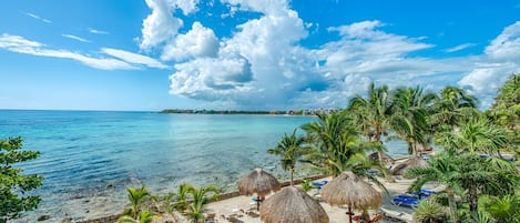 View from La Iguana condos - La Iguana condo 8, 2 bedroom Akumal Mexico vacation rental