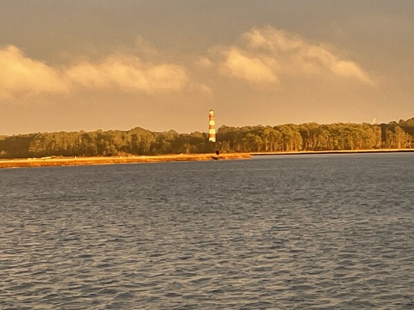 Sunset view from private dock.