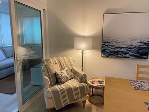Reading corner in kitchen