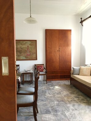 Living room with sofa bed