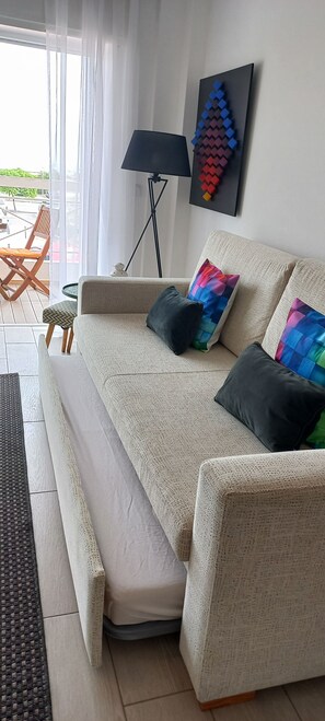 Sala, pormenor sofa cama