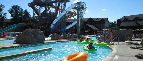 Summer fun in ONE of 6  pools at the resort!