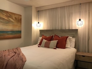 Comfortable queen size bed