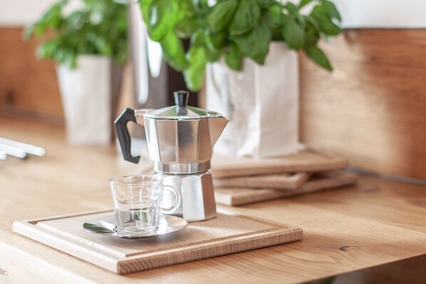 Kaffe och/eller kaffebryggare