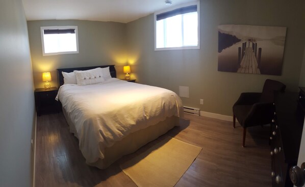 Queen size bed-north side