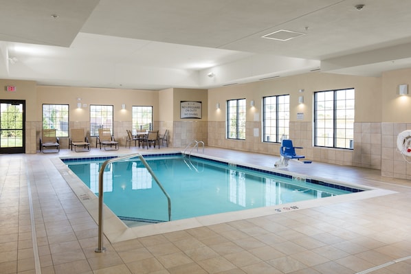 Enjoy the excellent on-site amenities including the indoor pool!
