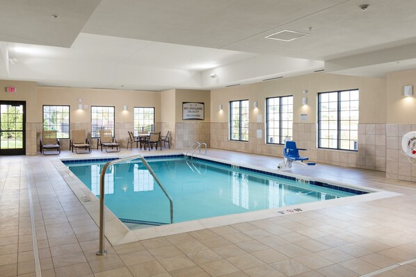 Enjoy the excellent on-site amenities including the indoor pool!
