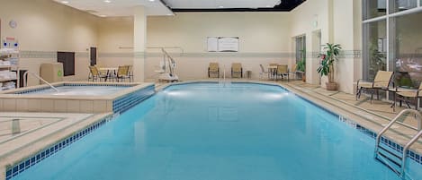 Spend time with family and friends in the indoor pool.