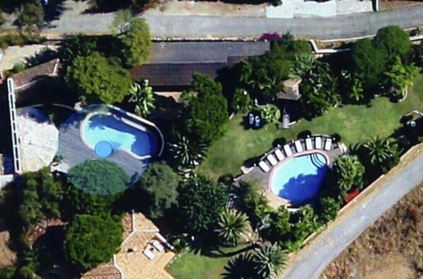 Aerial view of property