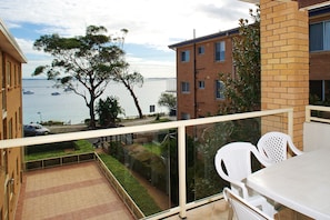 Balcony with great views of Shoal Bay waterways.