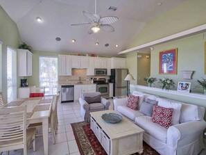 Destiny Beach Villas 7A Living Room and Dining Area