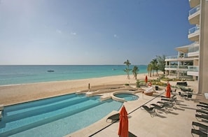 Enjoy the view from your furnished 2nd floor private terrace