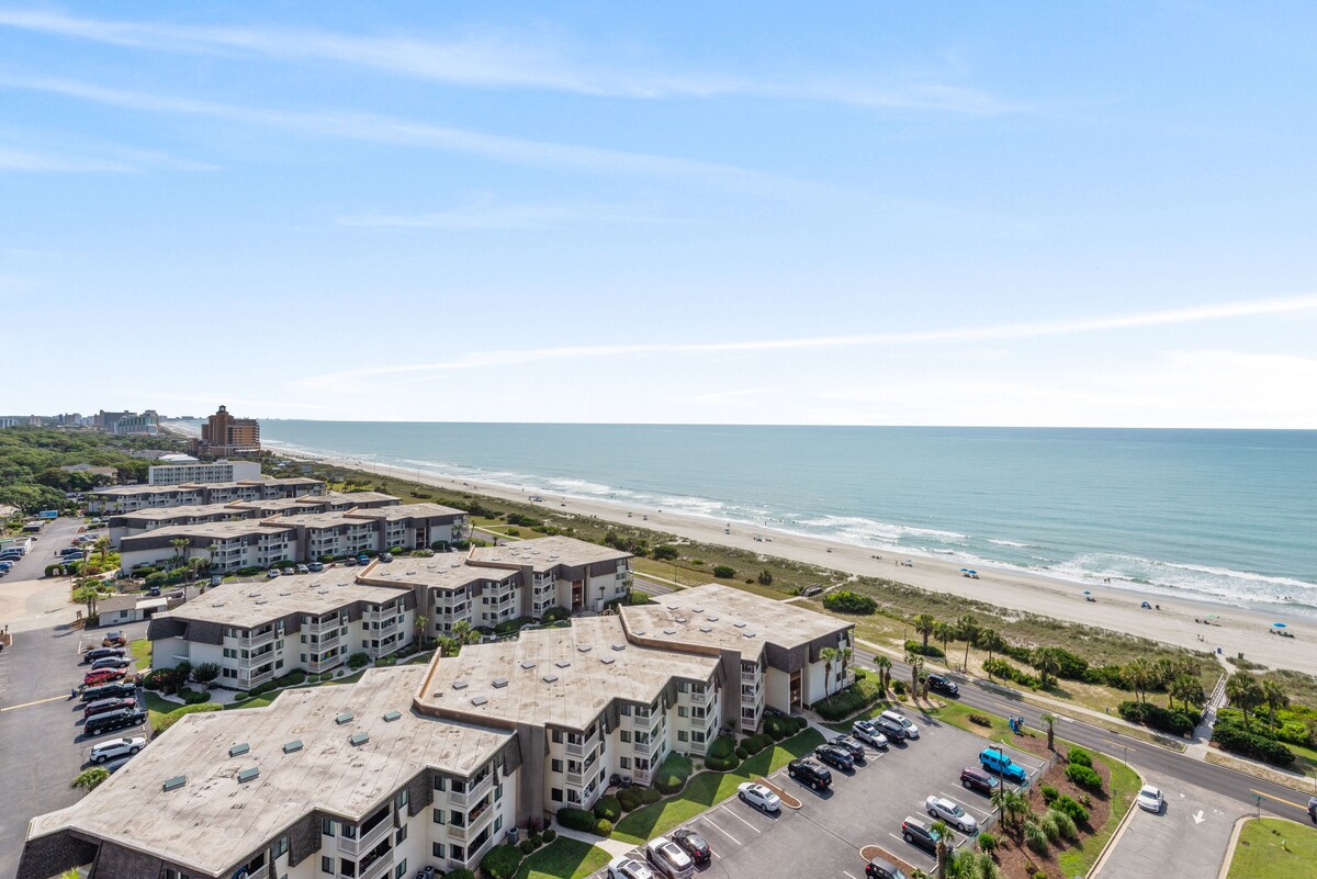 Ocean Forest Plaza 1603, Lovely 1 BR Ocean View Condo with Indoor Outdoor Pool and Hot Tub