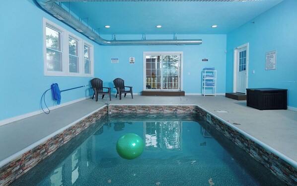 Private Indoor Pool at Beaver's Mountaintop Retreat