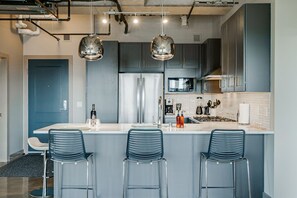 This upscale condo is the perfect home away from home.