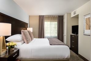 Drift to sleep in a comfortable bed after a wonderful day outside.