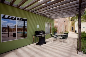 Grill up a meal in the shared BBQ area.