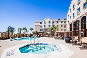 Take a dip in the outdoor pool.