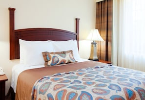 Drift to sleep in a comfortable bed after a wonderful day outside.