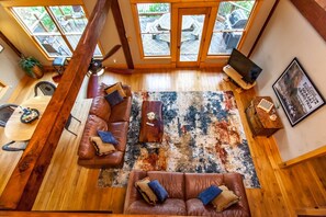 From loft overlooking great room.