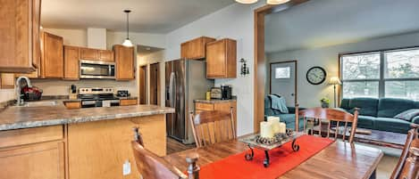 Menomonie Vacation Rental | 3BR | 2BA | 1,2338 Sq Ft | Stairs Required