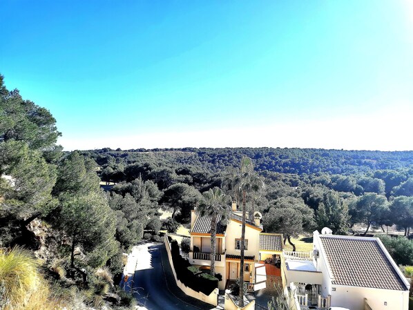 Vue depuis la terrasse de l'appartement