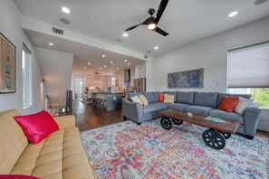 Large sectional and convertible sleeper sofa