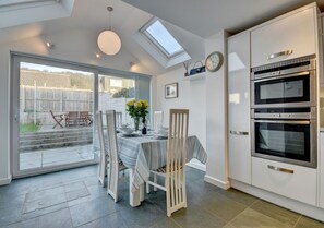 Bright and airy dining space