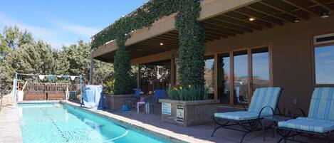 Pool and patio.  